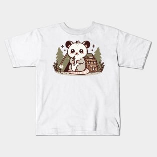 Cute possum Camping Kids T-Shirt